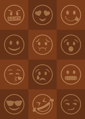 Emoji Expressions Orange