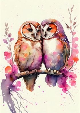 A Owl Couples Romance