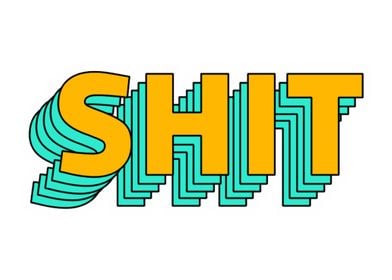 Funny Retro Word Art