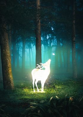 Glowing Deer