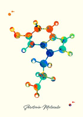 Serotonin Molecule