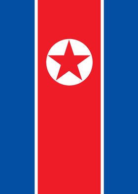 Banner Flag of North Korea