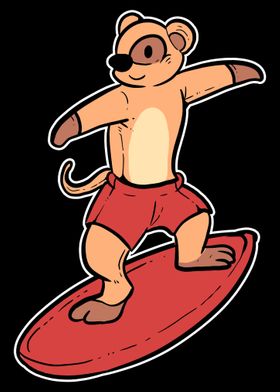 Meerkat Surfer Wakeboarder