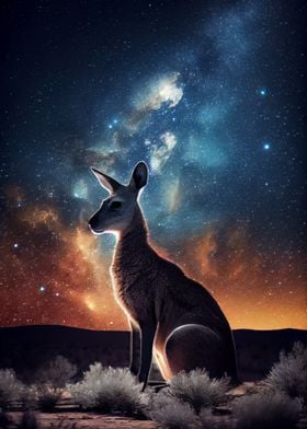 Kanaroo Beneath the Stars