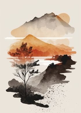 Watercolor Naturescape 