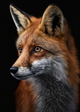 Red fox portrait