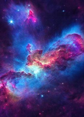 Colorful nebulosa