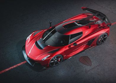 Koenigsegg Jesko Cherryred