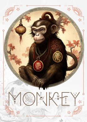 Chinese Zodiac Monkey