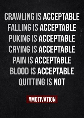 quitting is not