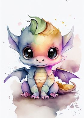 cute baby dragon sketch