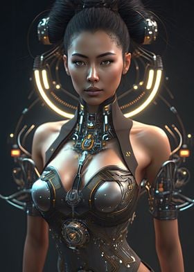 Cyberpunk Female Warrior