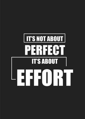 about effort