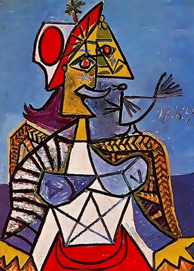 seated woman 1939 Picasso