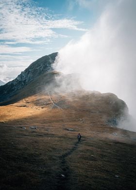 towards the mountain