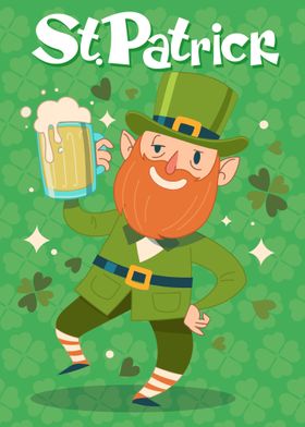 Leprechaun with Beer