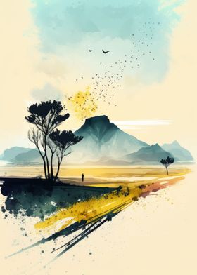 Watercolor Naturescape 