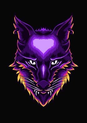 Wolf head character