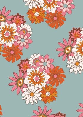 Groovy floral pattern