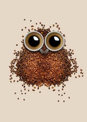 Cute Coffee Owl 