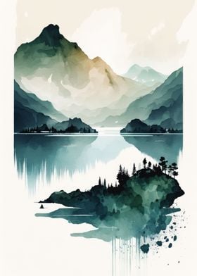 Watercolor Naturescape 