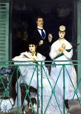 The Balcony by Manet