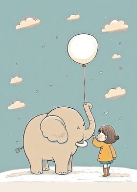 Elephant and Balloon