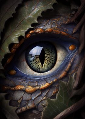 Fantasy Dragon Green eye