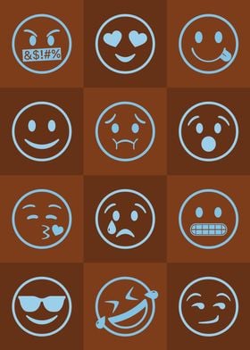 Emoji Expressions Orange