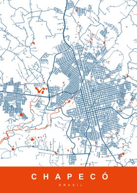 Map CHAPECO BRASIL