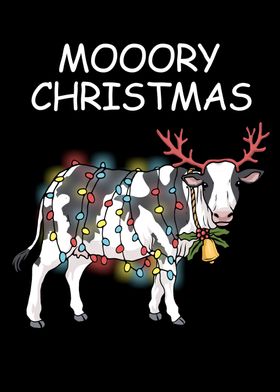 Mooory Christmas Cow Gift