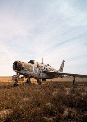 Abandoned military plane