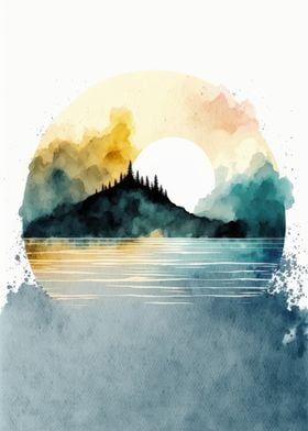 Watercolor Naturescape 