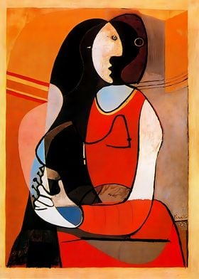 seated woman 1927 Picasso