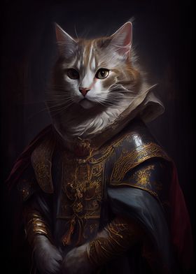 Cat Pet Medieval Style