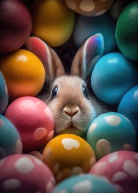 Colorful Eggs for Bunny