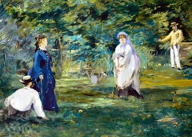 A Game of Croquet by Manet