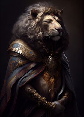 Lion Animal Medieval Style