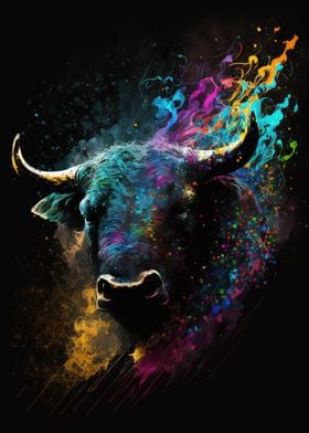 Paintsplash Bull