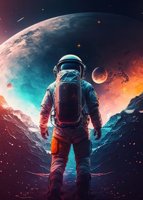 Astronaut in outer space