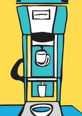 Coffee Maker Pop Art