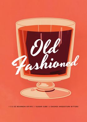 Vintage Old Fashioned Red