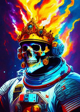 skull in space