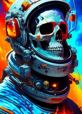 skull in space