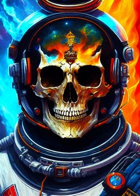 skull in space