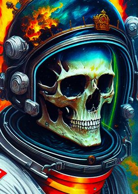 skull in space