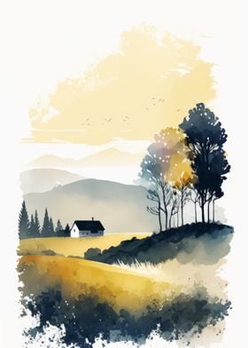 Watercolor Naturescape 