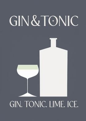 Gin Tonic Grey Room Art