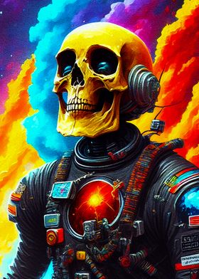 skull in space