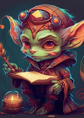 A wise elf magical Goblin